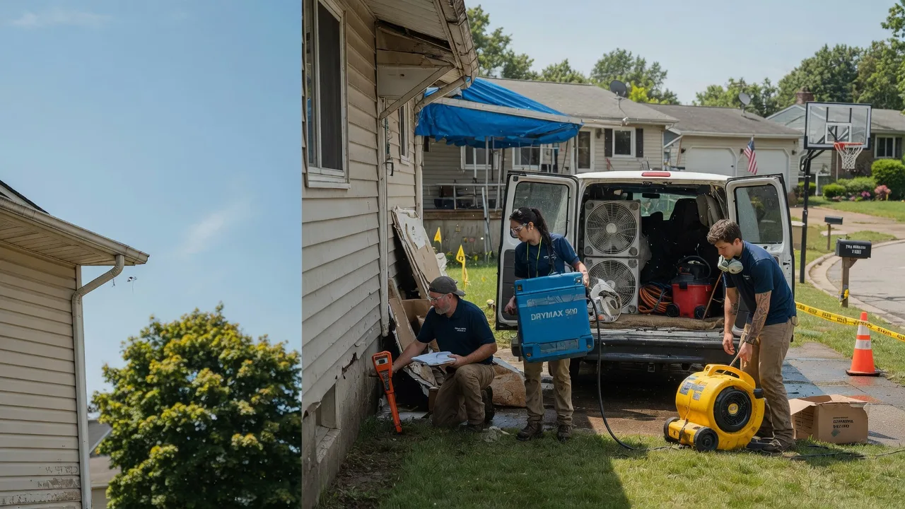 Ceiling Leak Cleanup in Delaware near me